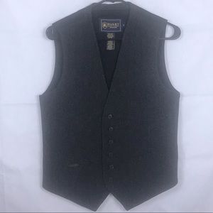 Rugby Ralph Lauren, Size Small, Charcoal Grey, 100% Wool Vest